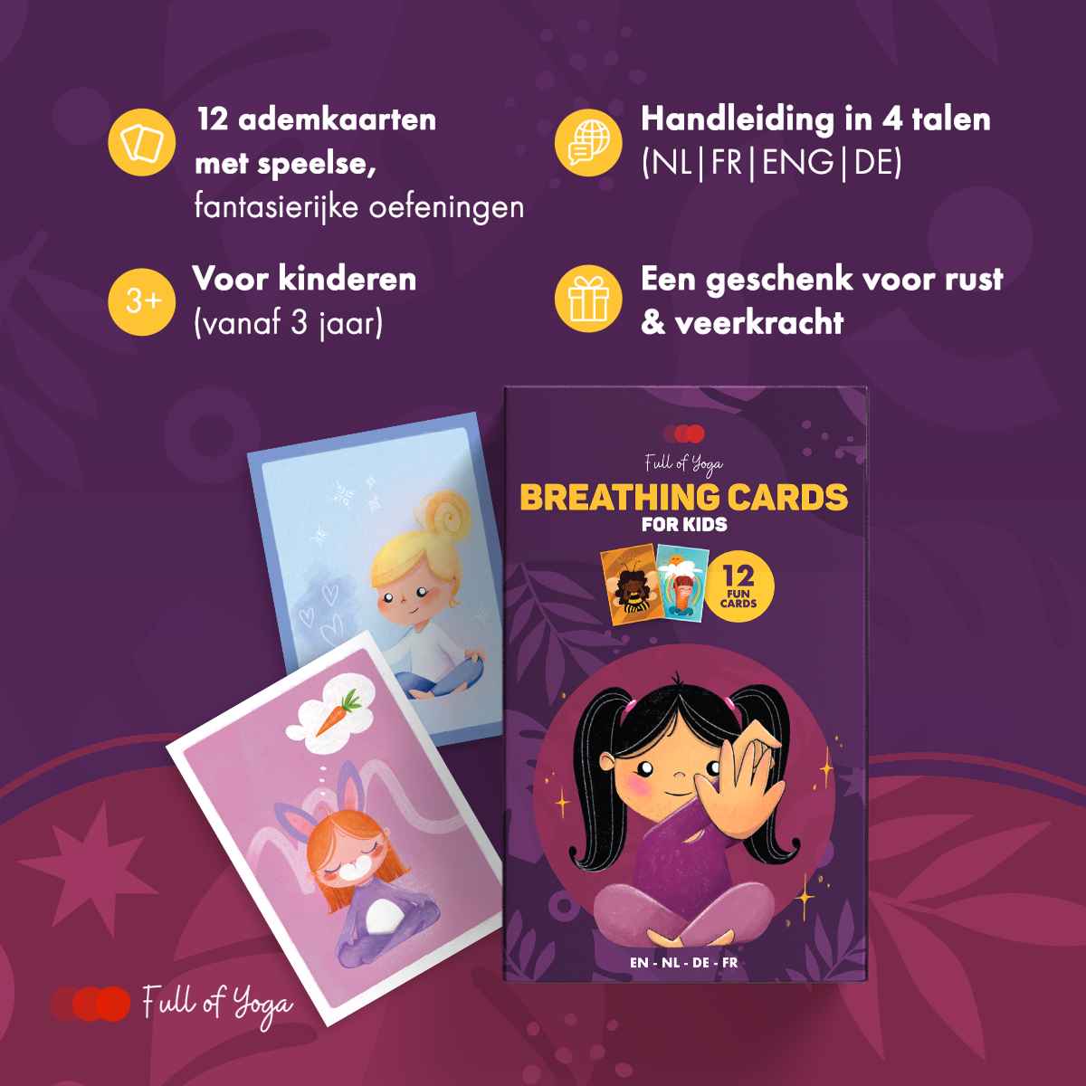 Ademhalingsoefeningen Kaartenset voor Kinderen – Spelenderwijs tot Rust