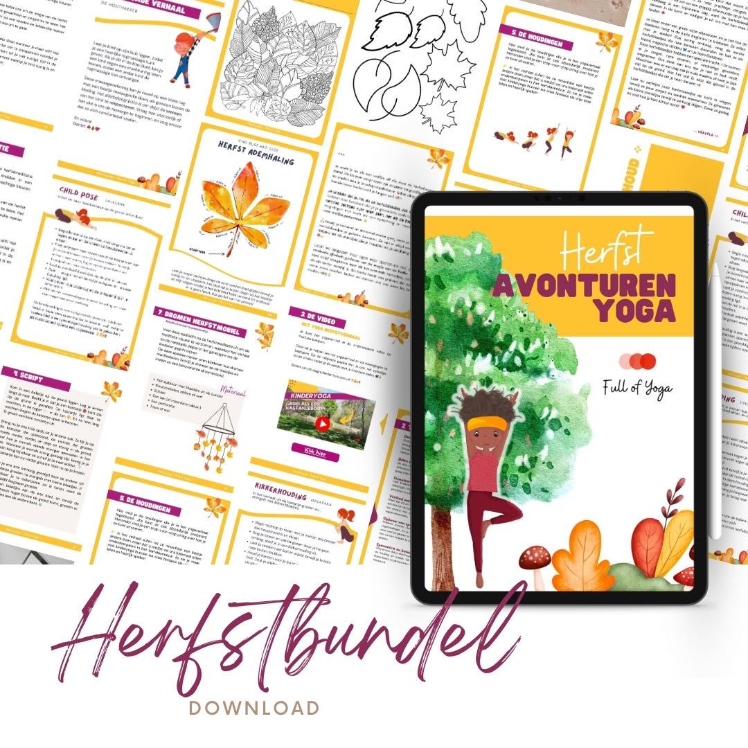 Herfst kinderyoga en meditatiebundel - download