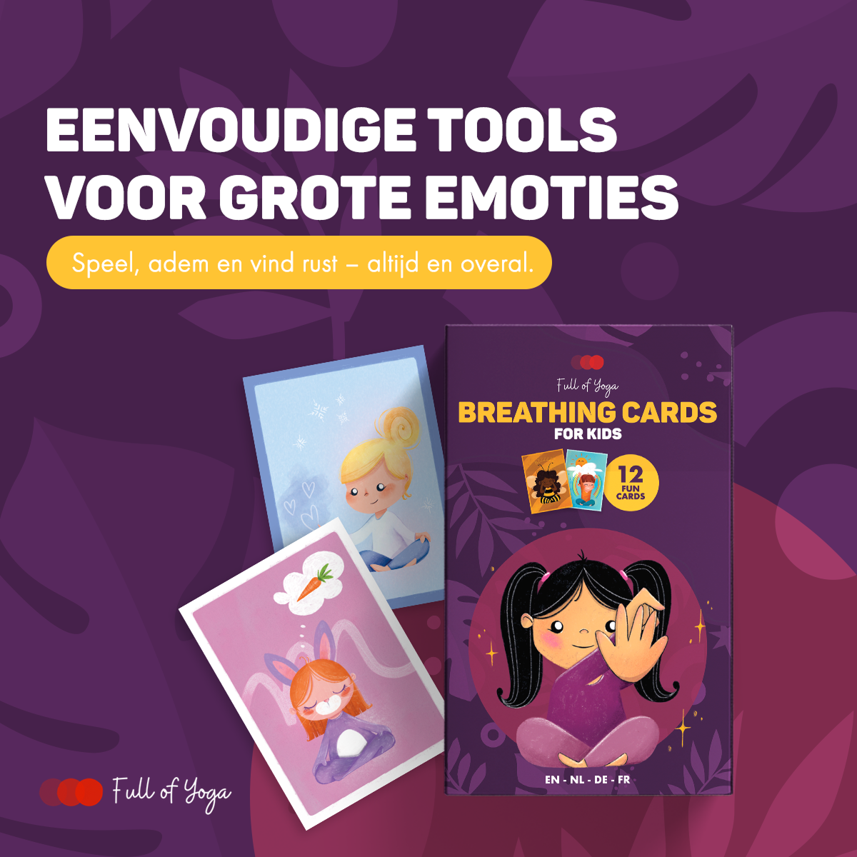 Ademhalingsoefeningen Kaartenset voor Kinderen – Spelenderwijs tot Rust
