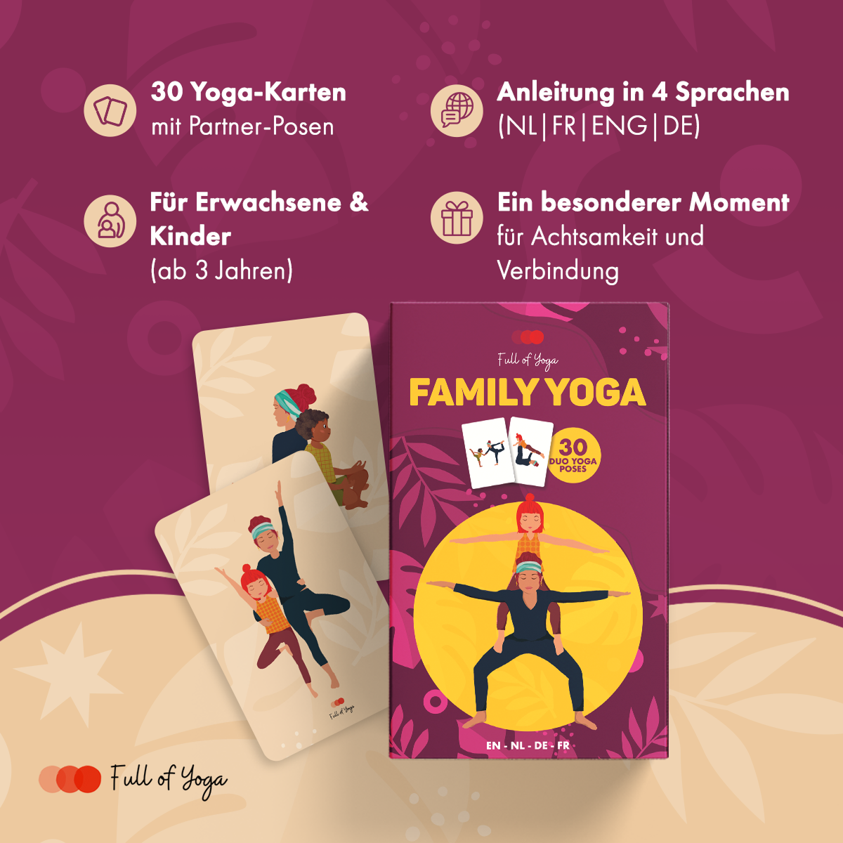 Gemeinsam Familien-Yoga-Kartenset