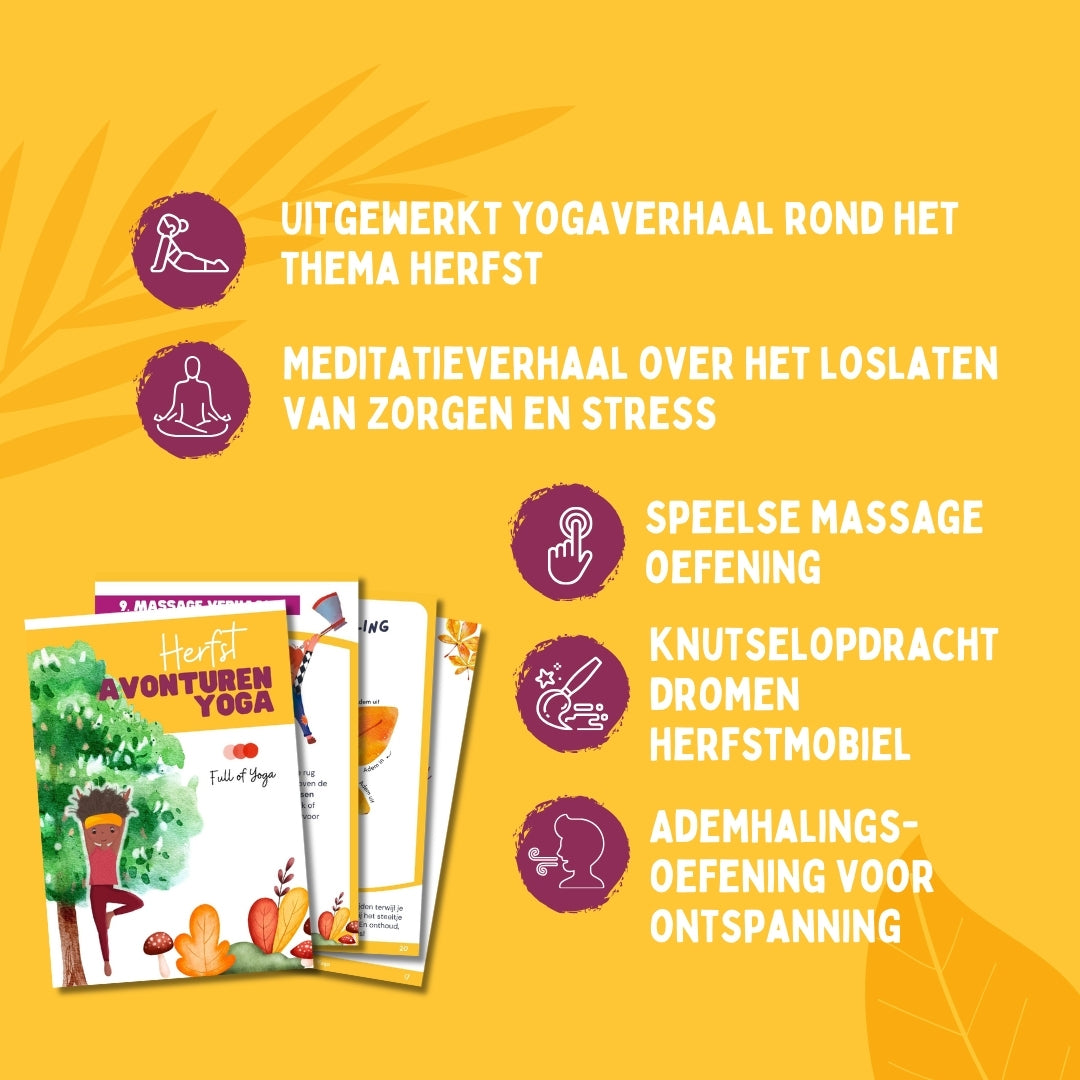Herfst kinderyoga en meditatiebundel - download