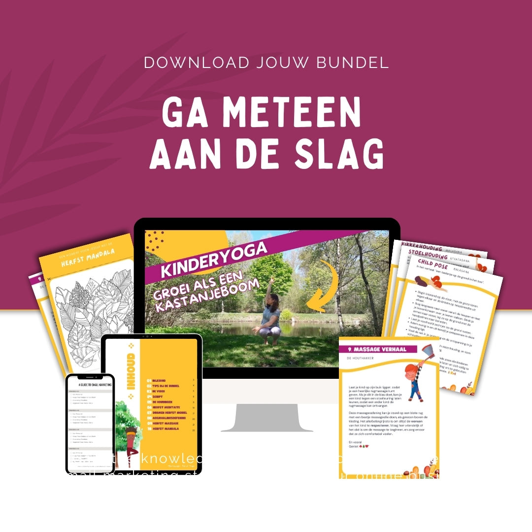 Herfst kinderyoga en meditatiebundel - download