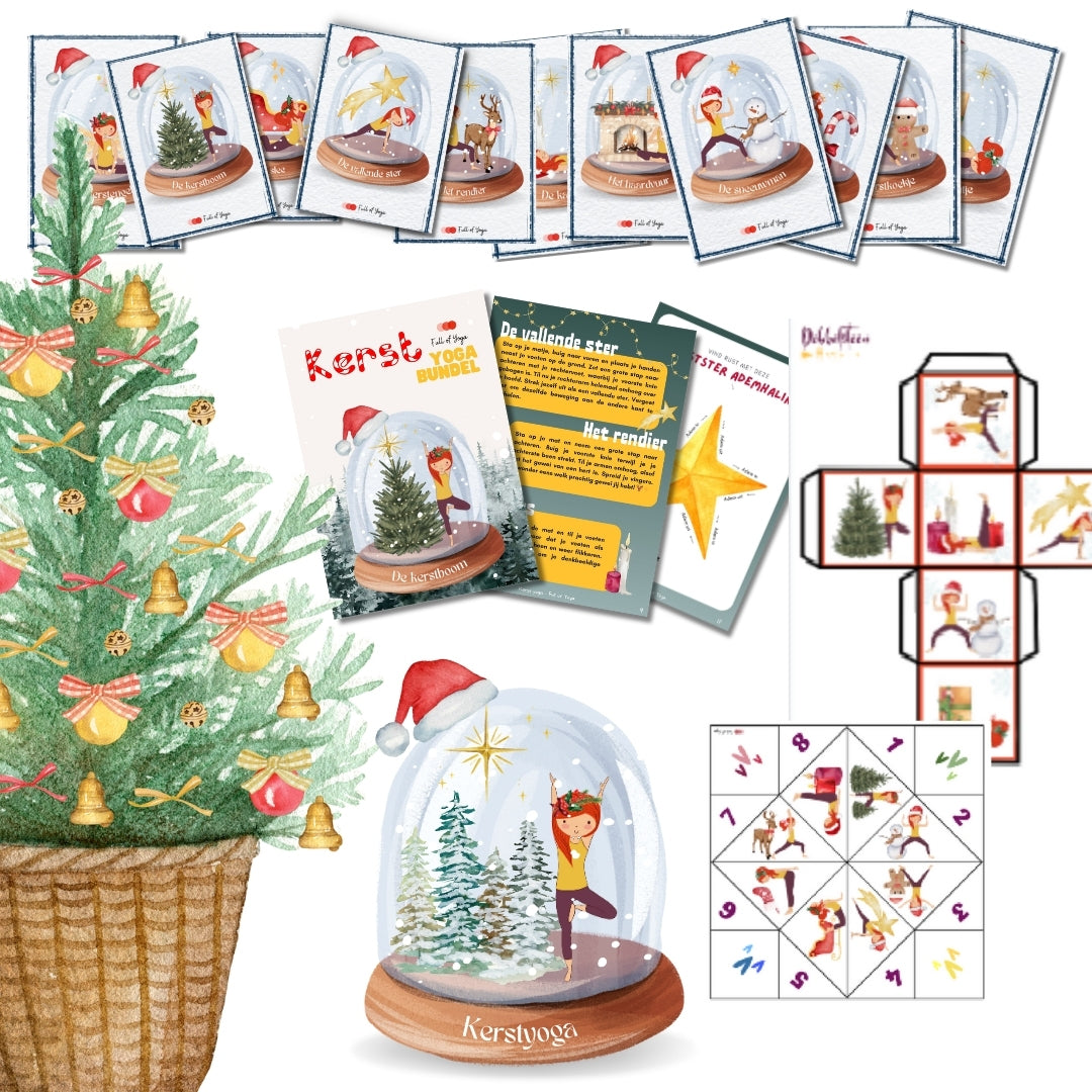 voorbeelden van de inhoud van de kerst yoga bundel