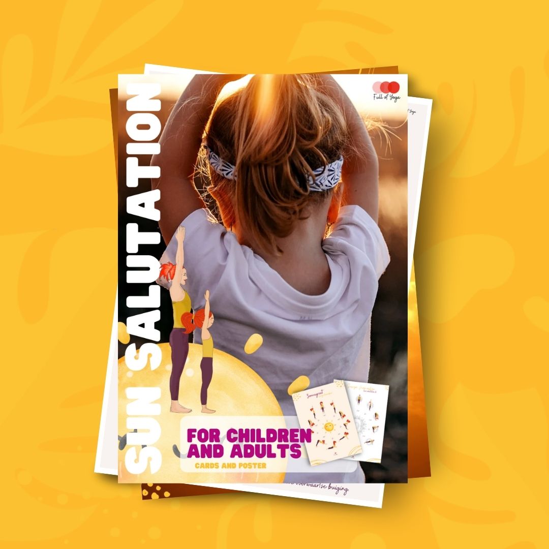 Salutation au soleil pour enfants et adultes, affiche et cartes - Numérique