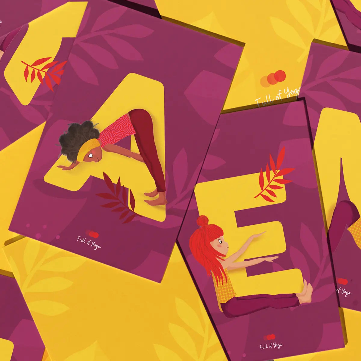 Yoga ABC Kaartenset – Bewegend Leren met het Alfabet Full of yoga