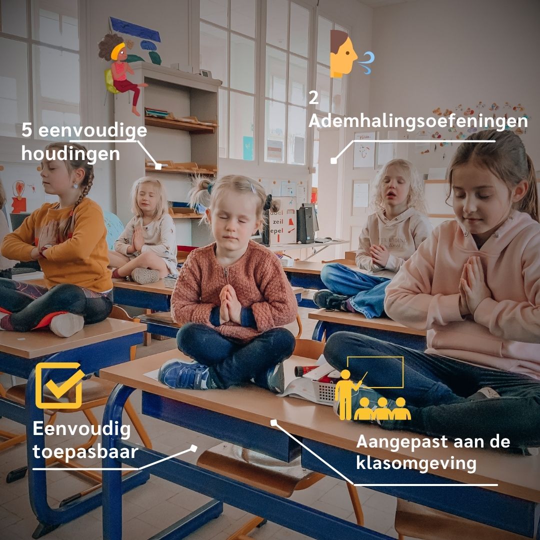 Yoga in de Klas – 2 Weken vol Rust & Focus | Downloadbaar Werkboek