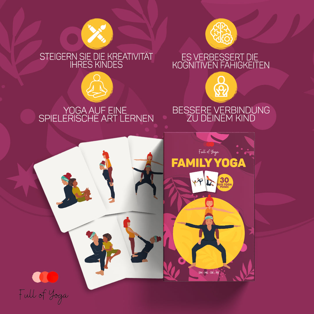 Gemeinsames Yoga-Kartenset - Familienyoga