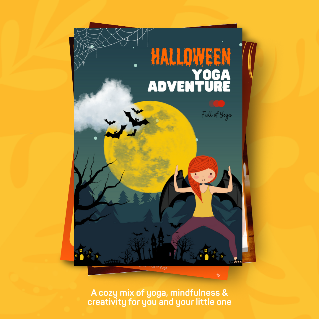 Halloween adventures, children's yoga and meditation bundle - download