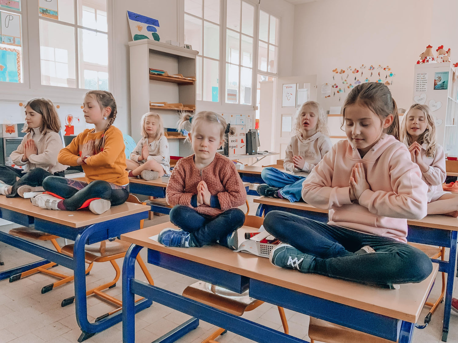 Yoga in de klas kinderyoga, tussendoortje in de klas