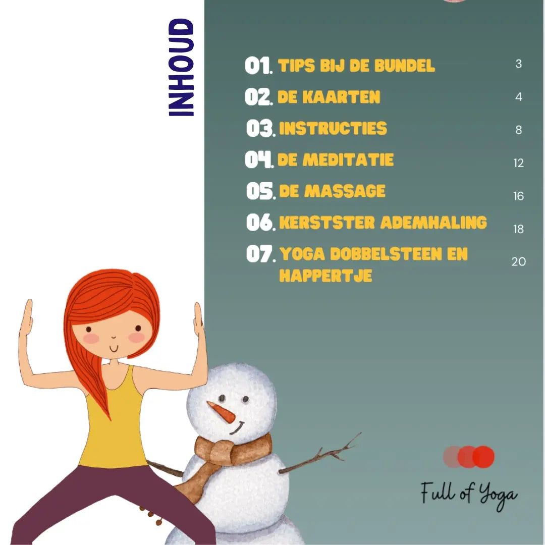 Kerst Yoga Digitale Bundel Full of yoga