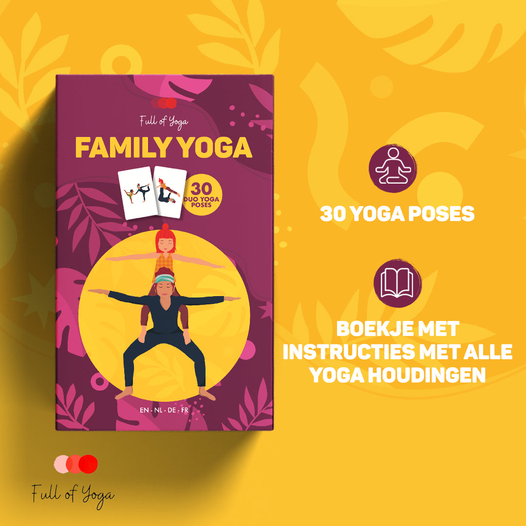 Ensemble de cartes de yoga ensemble - Yoga familial
